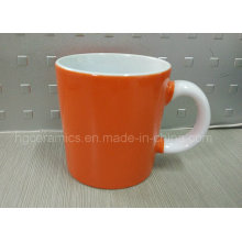 Taza de café 14oz, taza de cerámica de dos tonos